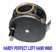 REEL: Hardy Perfect LHW wide drum alloy salmon fly reel, 3.75