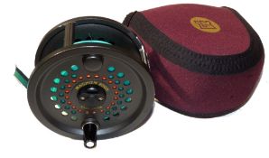 REEL: British Fly Reels Magnum 200 D bar stock alloy salmon fly reel, 4