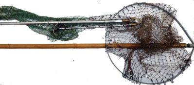 ACCESSORIES: (2) Hardy Simplex combined landing net/wading staff, 15