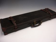 A Great War Leather Gun Case The top impressed 