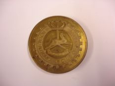 Royal Automobile Club of Jordan A 1985 Rothmans Jordan Rally medallion. 50mm diam. Condition report: