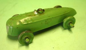 A Crescent Streamlined Racing Car Original green paint. 2 ¾