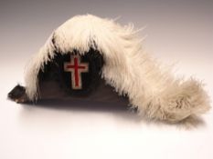 An American Masonic Bicorn Hat By the Henderson Ames Co. Kalamazoo, Michigan. With a black and white
