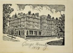 Entertainment Autograph album containing George Formby's autograph dated 1939, a note from Soi