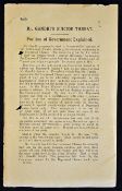 India British propaganda leaflet c1920s to counter Gandhi's Fast Death threat a scarce leaflet