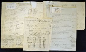 Nottinghamshire Political The Newark Election 1840 quantity of ms and printed papers all relating to