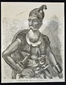 India Akali of the Sikhs Antique Print 1857 rare example of a heavily armed Sikh warrior a part of