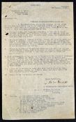 India Gandhi Important letter to M K Gandhi Jan 1947 from G M Bhatt, praying for the safety for