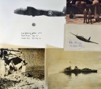 Aviation WWII Walter Morrison signed postcard 103 Squadron RAF signed in blue ink to the front, a