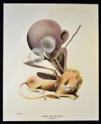 India Gandhi Rare unusual print c1930 by Artist Paulo Garretto. Paulo Garretto was a world