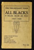 Rare 1924/1925 New Zealand All Blacks Tour book - titled 