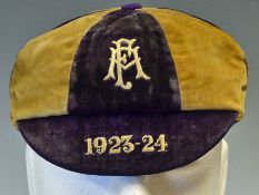 England International Trial Football Cap awarded to Ronnie Sewell for his appearance in the