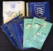 Complete run of Middlesex Sevens rugby programmes from 1950 to 1999 - overall condition generally (