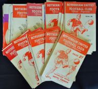Rotherham Utd football programme collection: 1952/53 Notts County, 1953/54 Leicester City, Stoke