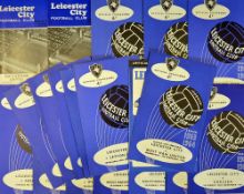 Selection of Leicester City match programmes to include 1963/64 West Ham Utd FL Cup Semi-Final,