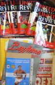 Manchester Utd programmes season 2001/2002, full season programme collection, homes and aways,