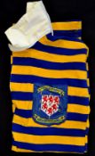 1940/50s Warrington Rugby League player's shirt - No.5 long sleeve shirt issued to Albert Wilson