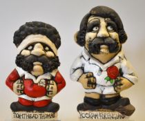 2x International Rugby Character Groggs to incl Wales No.3 titled 