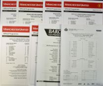 Manchester Utd Reserves football programmes for the period 2010 - 2014 with homes numbering 83 (