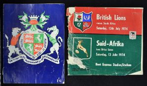 1959 British Lions vs Manawatu - Horowhenua rugby programme - signed by Roddy Evans Welsh