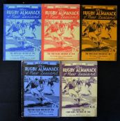 5x various New Zealand Rugby Almanacks from 1955 onwards - all with their original pictorial