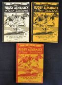 3x New Zealand Rugby Almanacks from 1948 to 1950 - each with the original pictorial wrappers,