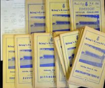 Selection of non-league football programmes to include Kings Lynn FC homes seasons 1961/1962