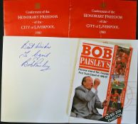 Programme for the Conferment of the Honorary Freedom of the City of Liverpool 1983 upon Bob