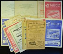 Selection of non-league football programmes to include Kings Lynn v Merthyr Tydfil 1958/1950 (FAC) x