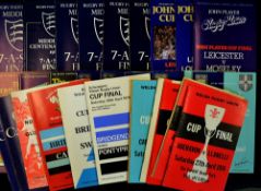 Interesting collection of Annual Big Match and Cup final rugby programmes from 1974 to 1981 to