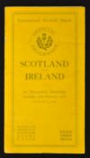 1926 Scotland (Champions) v Ireland Runners-up) rugby programme - played at Murrayfield on