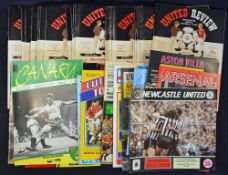 Manchester Utd programmes season 1985/86 full season programme collection, homes and aways, also cup