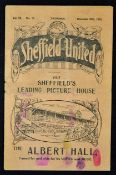 Sheffield Utd v Manchester Utd 1928/1929 match programme dated Boxing Day 1928. Fair at best