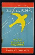 Football programme 1933/1934 Norwich City v Bristol Rovers Division 3 (South) match dated 5 May
