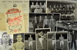 Letter from Port Vale SC to Cyril Done + separate telegram dated December 1954, Liverpool v Port