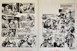 Original Comic Artwork Hand Drawn Worzel Gummidge Story Board Artwork in original Pen & Ink by