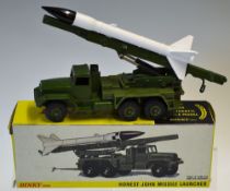 Dinky Toys No 665 Honest John Missile Launcher in excellent condition including original box