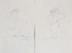 Original Comic Artwork Scooby Doo Hand Drawn Production Sketches featuring Scooby Doo, Dirt and