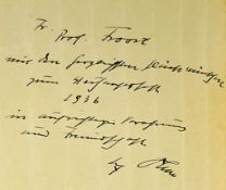 WWII Nietzsche Collected Works Part 1 Book with a personal note and signature from Adolf Hitler '