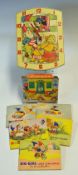 1950s / 60s Noddy Wall Clock with illustrated clock face and Noddy's head moves as the seconds go