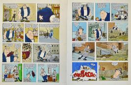 Original Comic Artwork Two Original Hand Drawn Inspector Gadget Story Board Watercolour in full