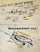 Original Comic Artwork Hand Drawn Military Vehicles Story Board Artwork in original Pen & Ink By