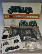 Airfix 1930 Bentley 4 1/2 litre Supercharged in 1/12th scale, un-started complete with instructions.
