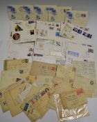 Large selection of Postcards and First Day Covers to include Bermuda Half and One Penny Postcards,