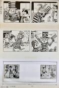 Original Comic Artwork Hand Drawn Harold Hare Story Board Artwork in original Pen & Ink by Hugh