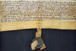 Garmudeston c1240 Deed of Gift in relation to land in the town of Garmudeston, with an intact