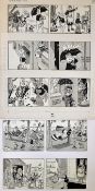 Original Comic Artwork Hand Drawn Tiger Tim Story Board Artwork in original Pen & Ink from Jack &