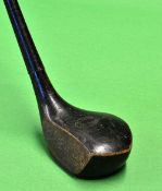 Harrods London left hand deep face scare neck short brassie - c/w original full length hide grip -