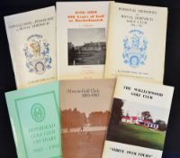 Collection of various Scottish Centenaries and Golf Club Hand Books (1x signed) including 