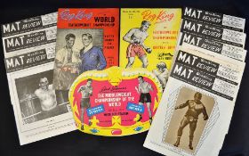 Collection of Boxing and Wrestling programmes from 1952 onwards to include 1952 British Empire